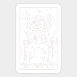 The Emperor Tarot Card - Dracula Sticker